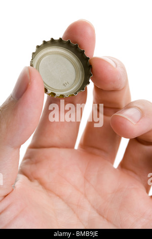 Tappo di bottiglia close up shot Foto Stock