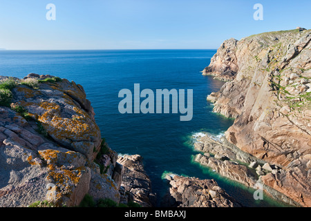 Costa al punto Grosnez, Jersey, Isole del Canale, REGNO UNITO Foto Stock