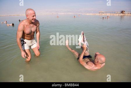 Nuotatori del Mar Morto Foto Stock