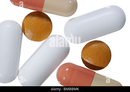 - Farmaci analgesici, anti-inflamatories e capsule gastro-resistenti Foto Stock