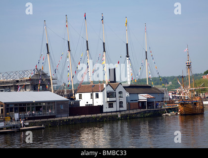 SS Gran Bretagna e Matteo nave, Floating Harbour, Hotwells, Bristol Foto Stock