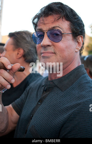 Sylvester Stallone al caso di inscatolamento Foto Stock