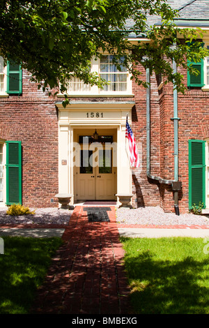 Lo sportello anteriore del Montague Inn Bed and Breakfast a Saginaw, Michigan Foto Stock