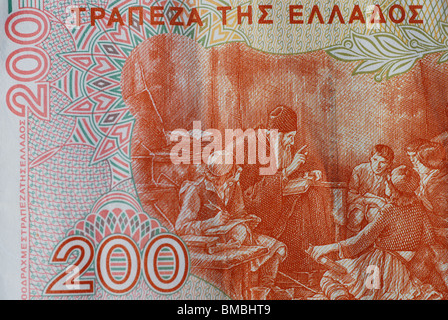 200 Drachmen antica Grecia denaro Foto Stock