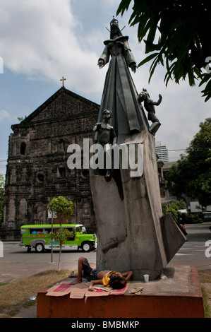 Filippine, Manila, 4 marzo, 2008 famosa chiesa di malato in malato distretto della città di Manila. Foto Stock