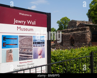 Il Jewry Wall Museum di Leicester City Centre, England Regno Unito Foto Stock