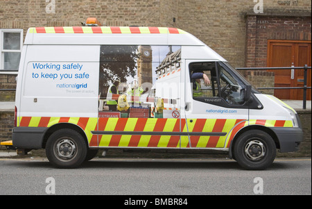 National Grid van manutenzione, Londra Foto Stock