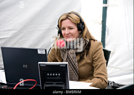 BBC Five Live Presenter (2010) Gabby Logan Foto Stock