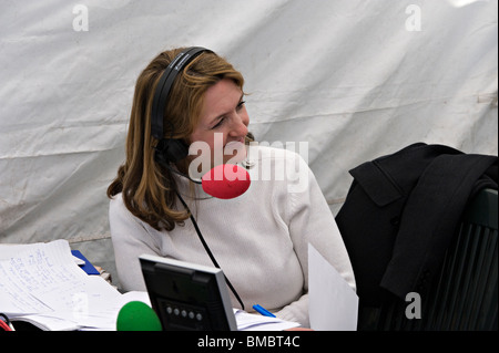 BBC Five Live Presenter (2010) Victoria Derbyshire Foto Stock