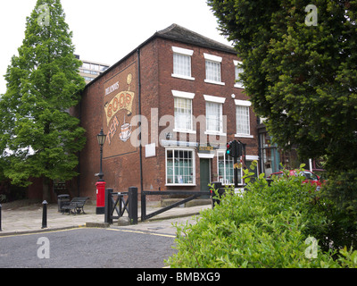 Pionieri di Rochdale museo,luogo di nascita del movimento cooperativo. Toad lane,Rochdale,Lancashire,l'Inghilterra,UK. Foto Stock