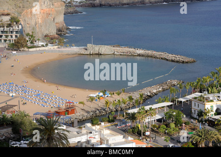 Spiaggia di Puerto de Mogan, Grand Isola Canarie, Spagna Foto Stock