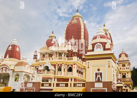 Facciata di un tempio Laxminarayan Temple, New Delhi, India Foto Stock