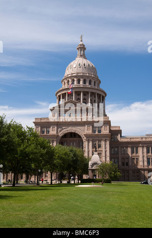 Parte anteriore del Texas State Capitol Building o statehouse di Austin Foto Stock