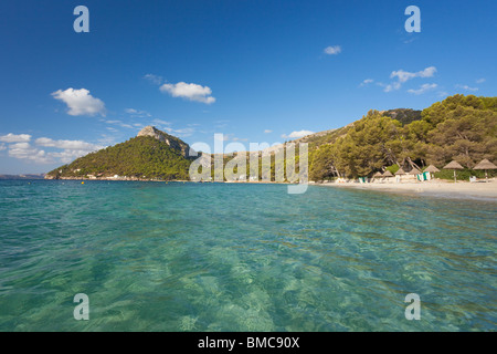 Formentor spiaggia a nord est di Maiorca Mallorca Spagna Europa UE Foto Stock