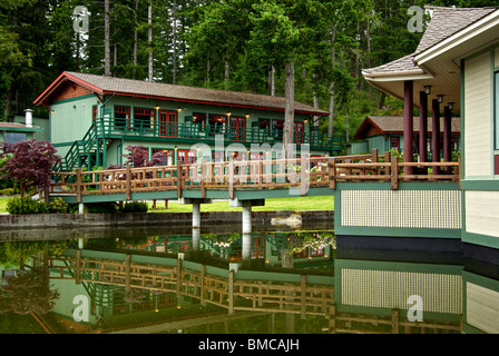 April Point Resort e Spa Isola Quadra BC Foto Stock