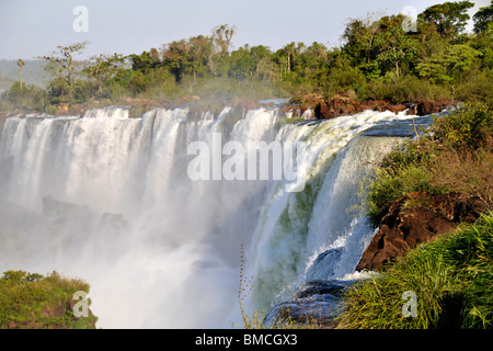 Salto San Martin, Iguassu Falls, Parco Nazionale di Iguazu, Puerto Iguazú, in Argentina Foto Stock