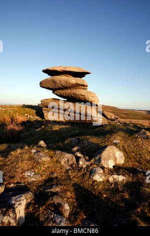 Showery Tor, Bodmin Moor, Cornwall, Inghilterra Foto Stock