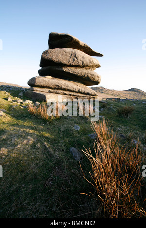 Showery Tor, Bodmin Moor, Cornwall, Inghilterra Foto Stock