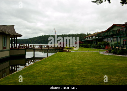 April Point Resort e Spa Isola Quadra BC Foto Stock