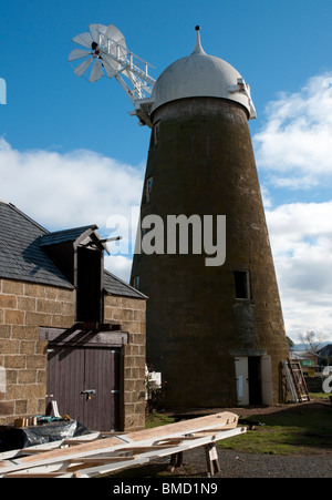 Progress Photography su Callington Mill a Oatlands, Tasmanian Midlands, circa 2009. È in fase di ripristino e dovrebbe funzionare nuovamente entro la fine del 2010. Foto Stock