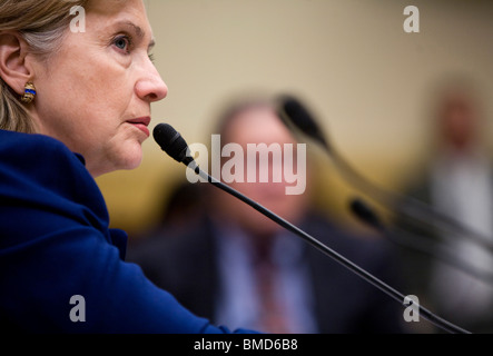 Il Segretario di Stato Usa Hillary Clinton Foto Stock