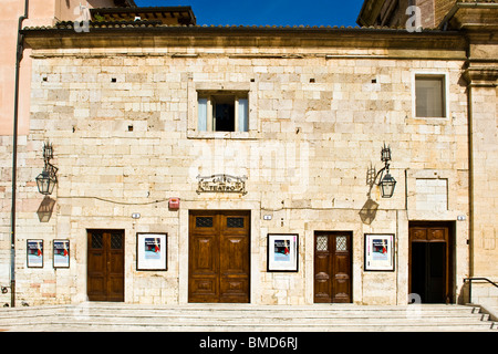 Caio Melisso Theatre, Spoleto, provincia di Perugia, Umbria Foto Stock