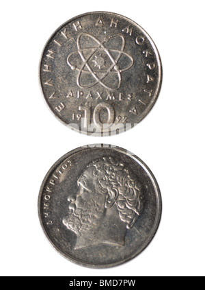 10 Drachmen antica Grecia denaro Foto Stock