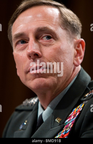 Il generale David Petraeus. Foto Stock