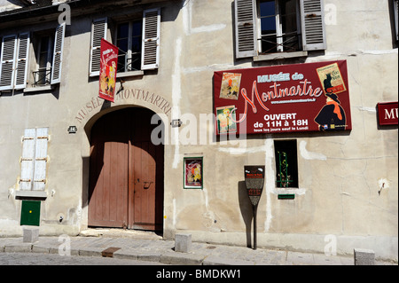 Il museo di Montmartre su Butte Montmartre, Parigi, Francia Foto Stock