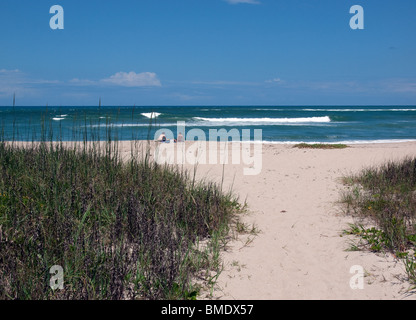 Ingresso Sebastian Beach sulla costa atlantica della Florida Foto Stock