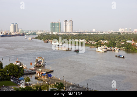 Il Fiume Saigon, Ho Chi Minh City, Vietnam Asia Foto Stock