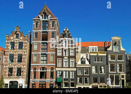 Banca Canale di Beagle edifici e magazzini nel centro di Amsterdam Olanda Paesi Bassi EU Europe Foto Stock
