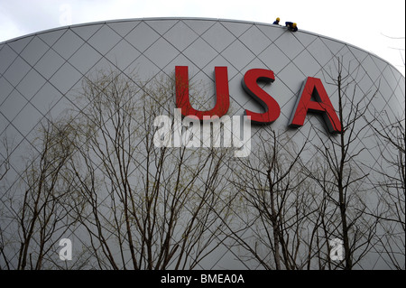 Stati Uniti d'America Pavilion in Zona C, 2010 Shanghai World Expo Park, Pudong, Shanghai, Cina Foto Stock