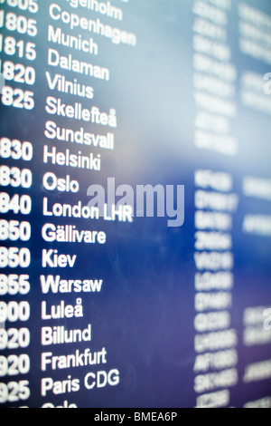 Segno dell'aeroporto Foto Stock