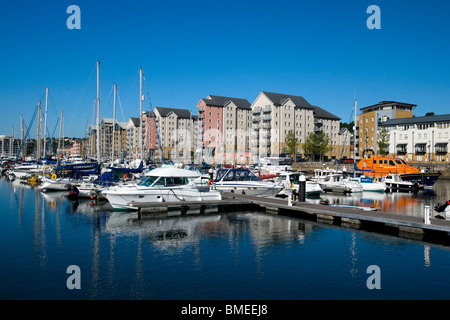 Portishead Marina Somerset Inghilterra Foto Stock