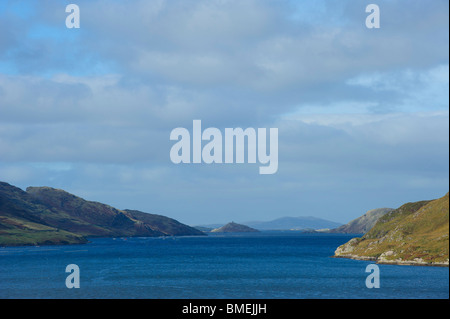 Porto di Killary, nella contea di Galway, Provincia di Connacht, Irlanda Foto Stock