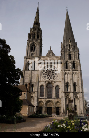 La cattedrale di Chartres Chartres, Francia Foto Stock