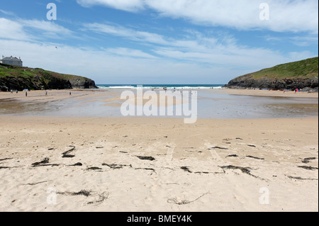 Porthcothan Bay beach in Cornwall Regno Unito. Foto Stock