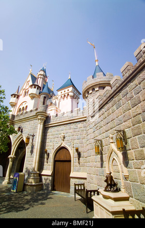 Sleeping Beauty Castle, Fantasyland Hong Kong Disneyland, l'Isola di Lantau, Hong Kong, Cina Foto Stock