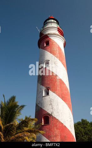 India Kerala, Quilon, Faro esterno Foto Stock