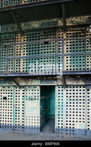 Un Cellblock presso la Old Idaho penitenziere a Boise, Idaho Foto Stock