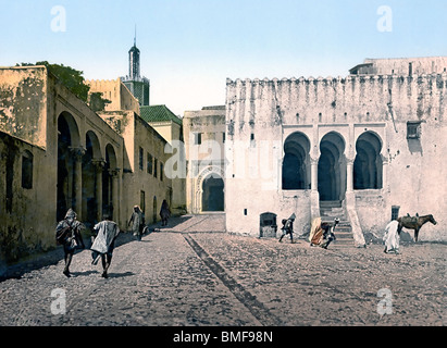 Palazzo di Giustizia, Tangeri, Marocco, circa 1900 Foto Stock