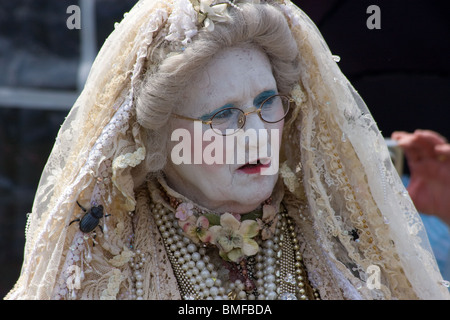 Dickens festival dickensian vittoriano caratteri high street rochester Kent England Regno Unito Europa Foto Stock