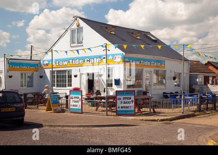 Cafe a Jaywick, Essex, Regno Unito Foto Stock