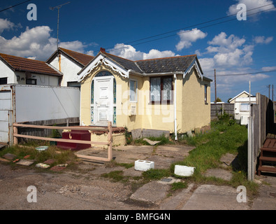 Una casa in Jaywick Sands, Essex, Regno Unito Foto Stock