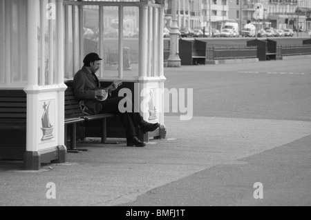 Musician del Mare, Brighton, Regno Unito Foto Stock