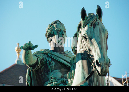 Statua equestre dell'Imperatore Franz Joseph II Foto Stock