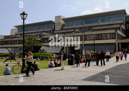 Borsisti Square e il Trinity College di Dublino Irlanda Foto Stock