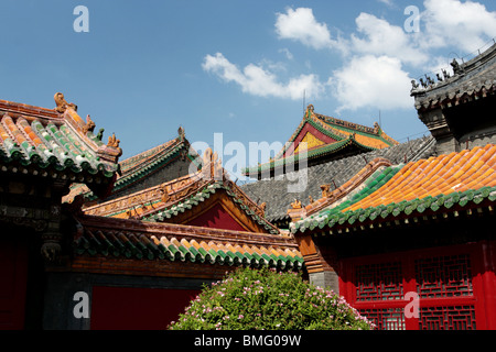 Dieci principi' Pavillion, Mukden Palace, Shenyang, provincia di Liaoning, Cina Foto Stock