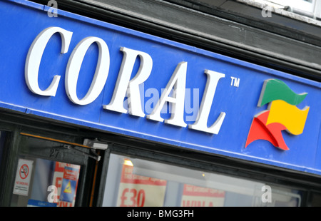 Coral bookmakers, Gran Bretagna, Regno Unito Foto Stock